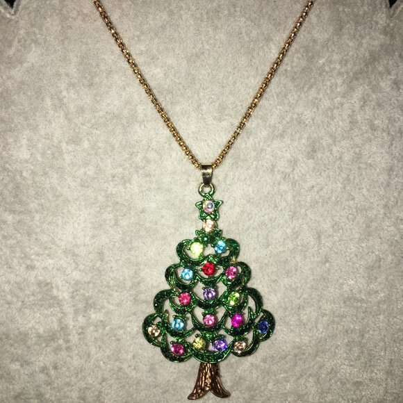 Christmas Tree Pendant Necklace = Gorgeous DR 6 - Picture 4 of 4